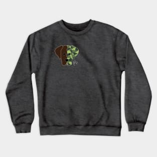 Geometric Chocolate Lab Crewneck Sweatshirt